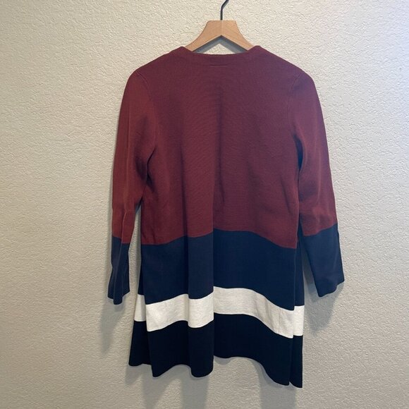 Ann Taylor Factory Colorblock Cardigan Sweater Medium - Picture 5 of 5